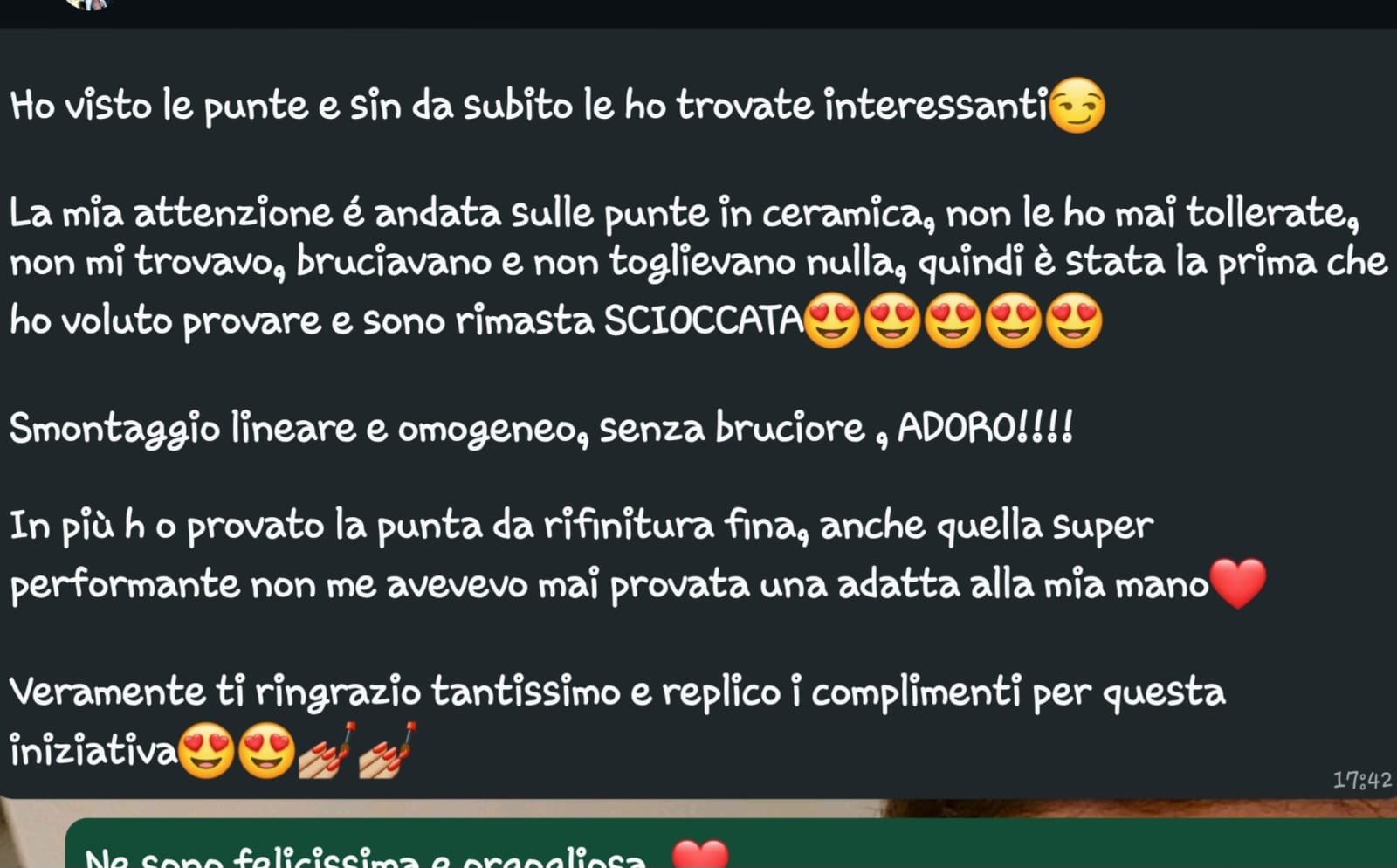 recensione onicotecnica mancina punte fresa Samyra Left-handed