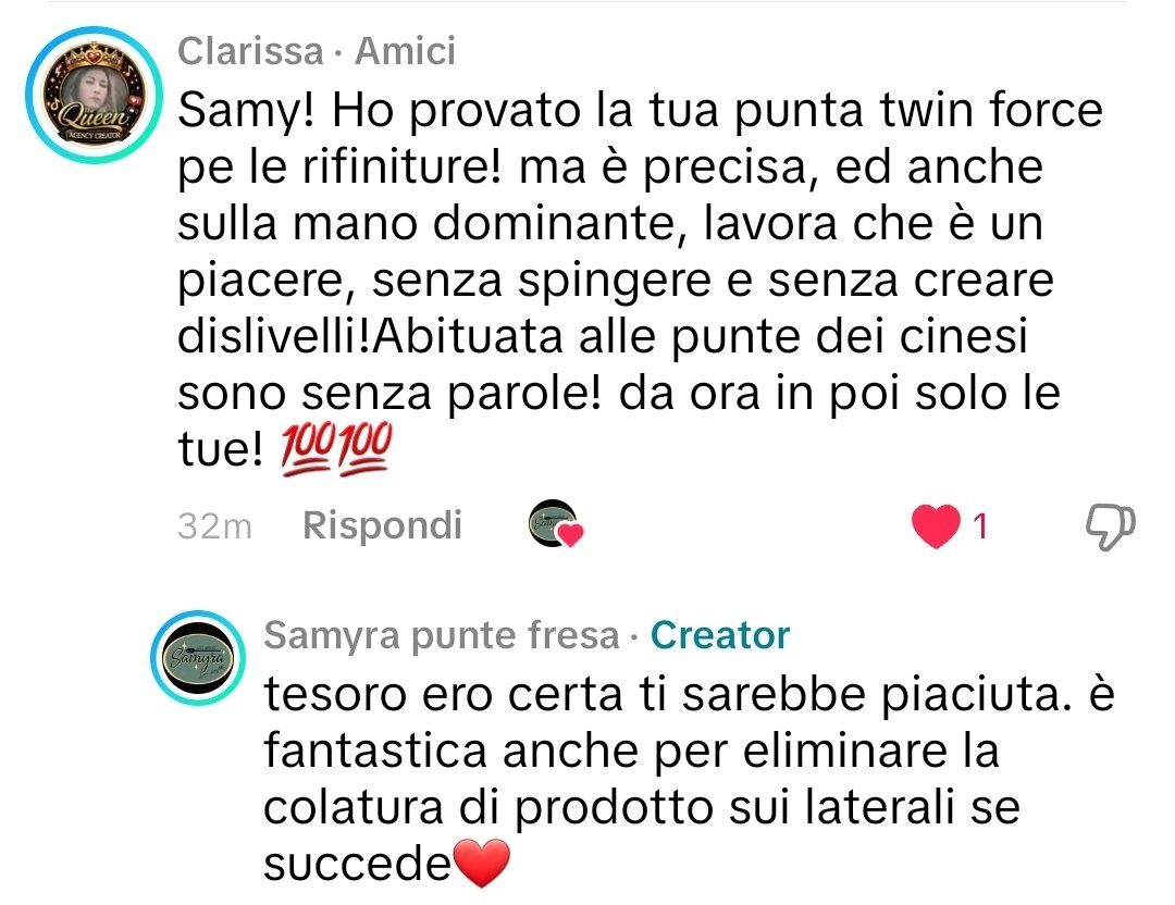 feedback onicotecnica mancina Twinforce Samyra Left-handed